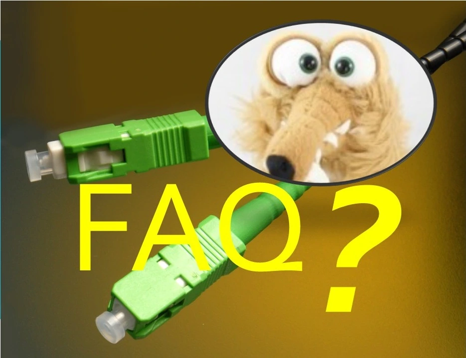 Image FAQ avec un câble fibre optique