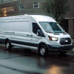 Une camionnette pour le déplacement en Bretagne